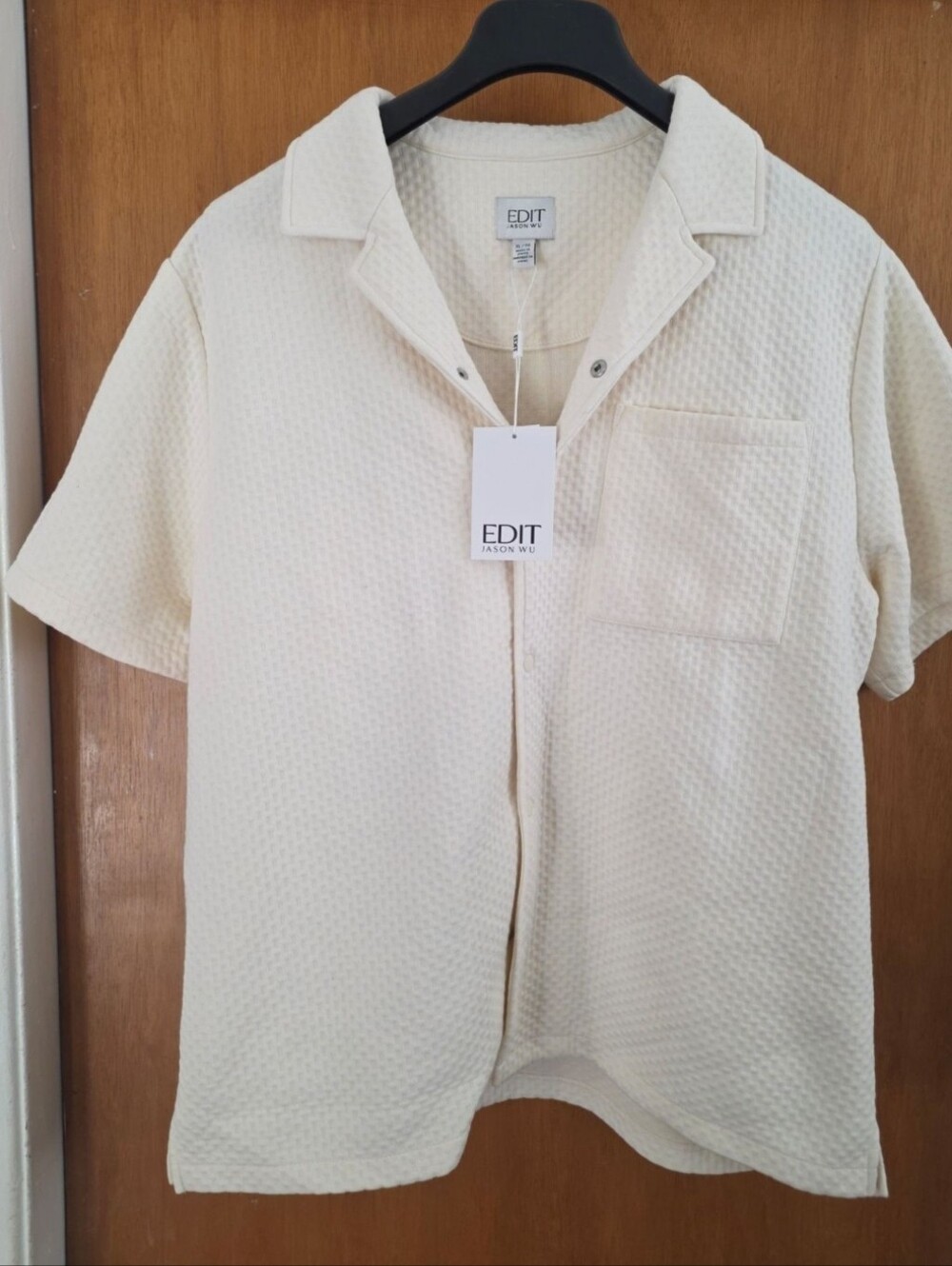 Men's Ivory Jason Wu Edit Shirt XL Luxury Ivory Button Up